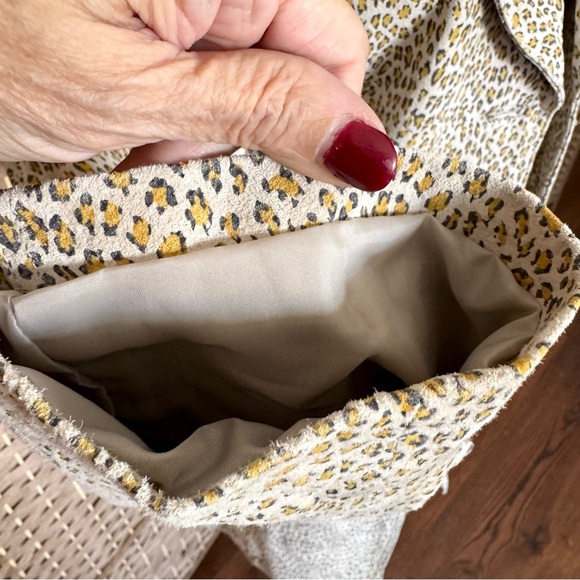 EUC animal print lightweight nubuck leather coat XL - Picture 6 of 14